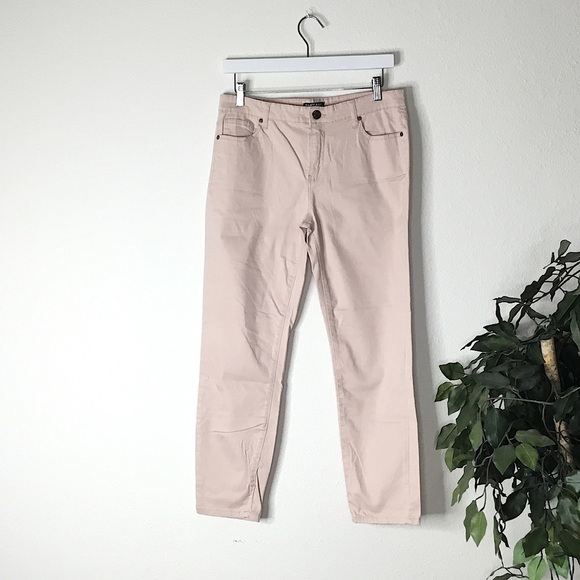 Buffalo Pale Pink Mid-Rise Skinny Pants - Picture 1 of 6